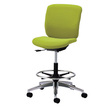 製図ハイポジション作業椅子/M536RC-HT20BKLSN