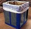 廃棄用折り畳みゴミ箱フレコンスタンド10枚入M1388FLS-SANPAI-BLUE