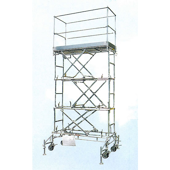 昇降式移動高所作業足場台(H2,580mm)/M4147S-25ST