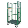 スチール製カゴ台車(800×600×1700)グリーン/M468RC-080060Y-PG